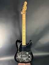 Full front of Used Fender FSR Black Paisley Tele.