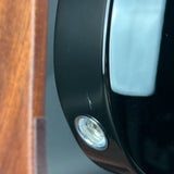 Scratch near output jack of Used Fender FSR Black Paisley Tele.