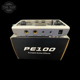 Back of Used MOOER PE100 Portable Multi-effects Processor with box.