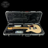 Used Ernie Ball Valentine Trans Buttermilk in case.