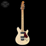 Full front of Used Ernie Ball Valentine Trans Buttermilk.