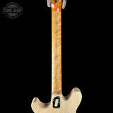 Back of neck of Used Ernie Ball Valentine Trans Buttermilk.