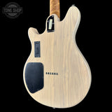 Back angle of Used Ernie Ball Valentine Trans Buttermilk.