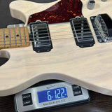 Used Ernie Ball Valentine Trans Buttermilk on scale displaying weight.