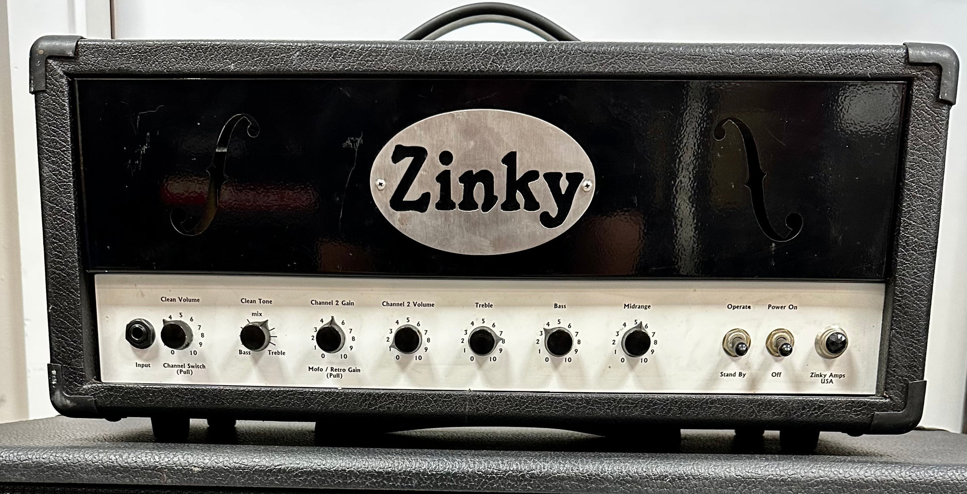 Front of Used Zinky Mofo 60 Watt Amp & 2X12 Cabinet #23 TSS2452.