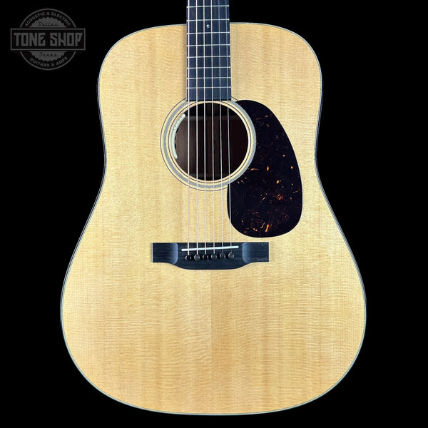 Front of Used Martin D-18E LRB Natural.