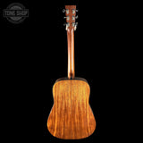 Full back of Used Martin D-18E LRB Natural.