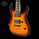 Front angle of Used Jackson Electric Sunburst.
