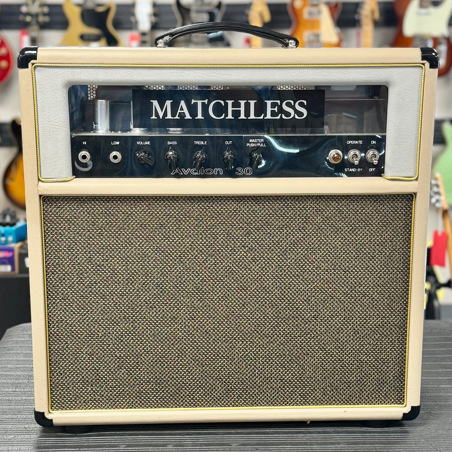 Front of Used Matchless Avalon 30 Guitar Combo Amplifier w/cover TSS6517