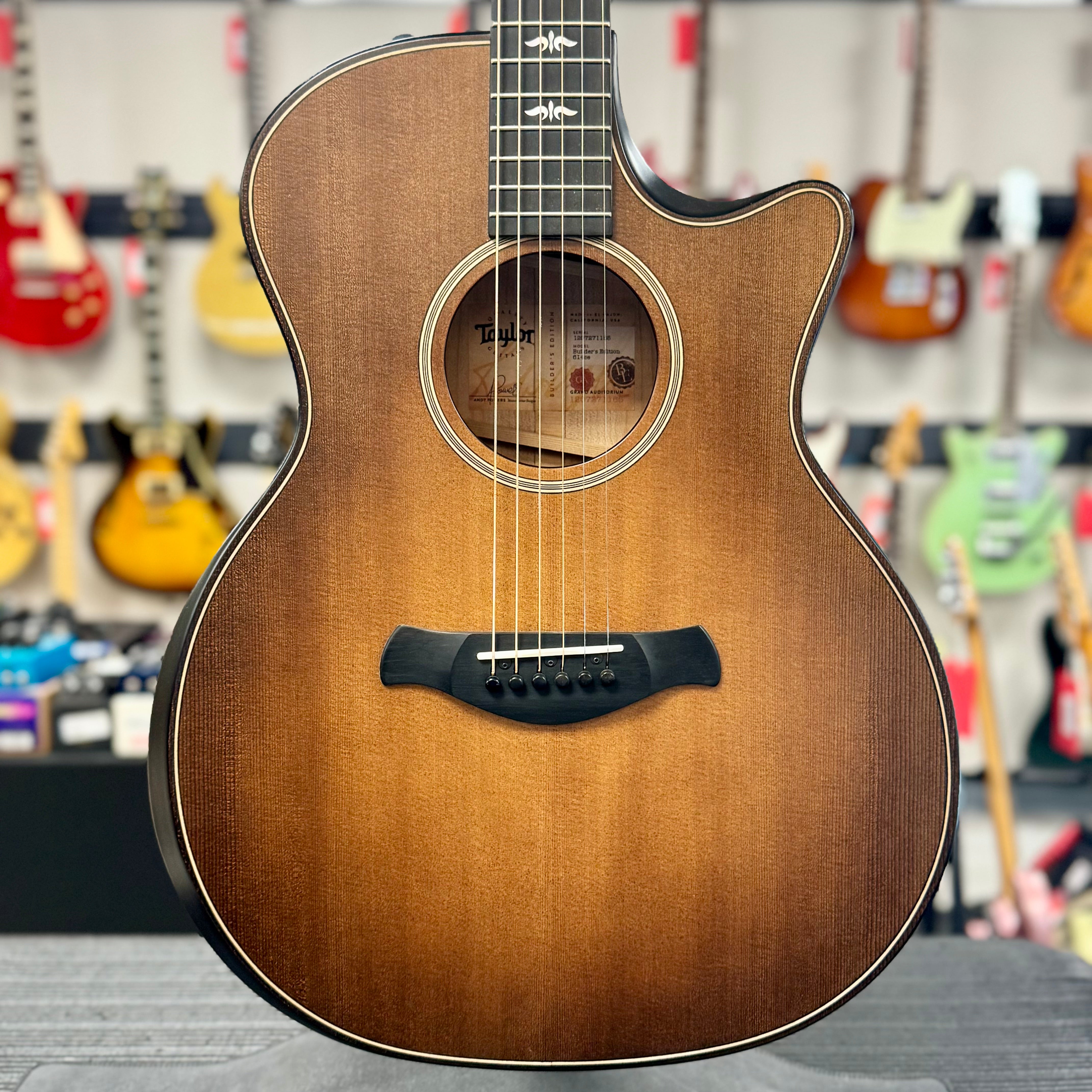 Used 2021 Taylor Builder's Edition 614ce Wild Honey Burst w/case