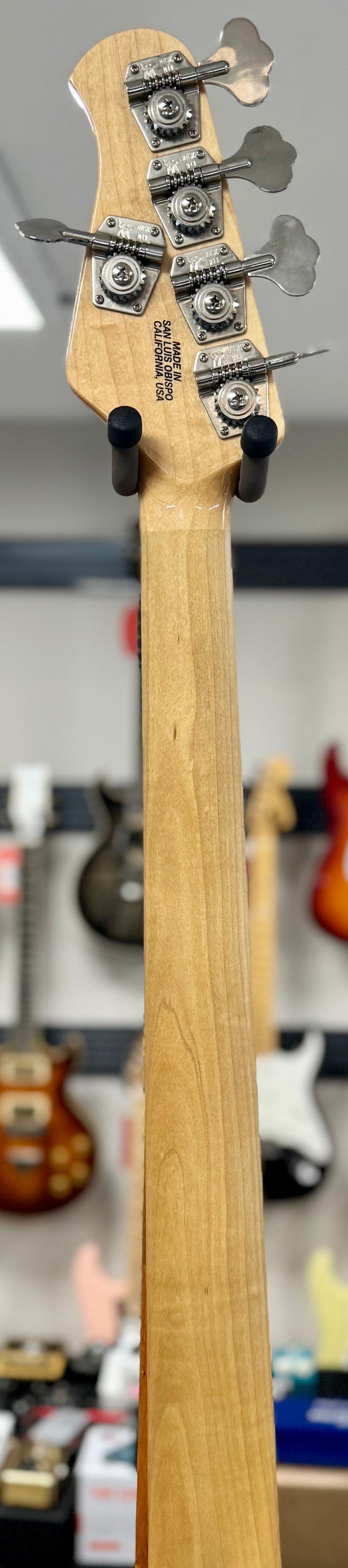 Back of neck of Used 2007 Ernie Ball Music Man StingRay5 H White w/case TSS6510