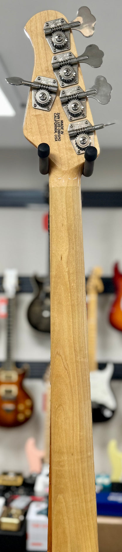 Back of neck of Used 2007 Ernie Ball Music Man StingRay5 H White w/case TSS6510