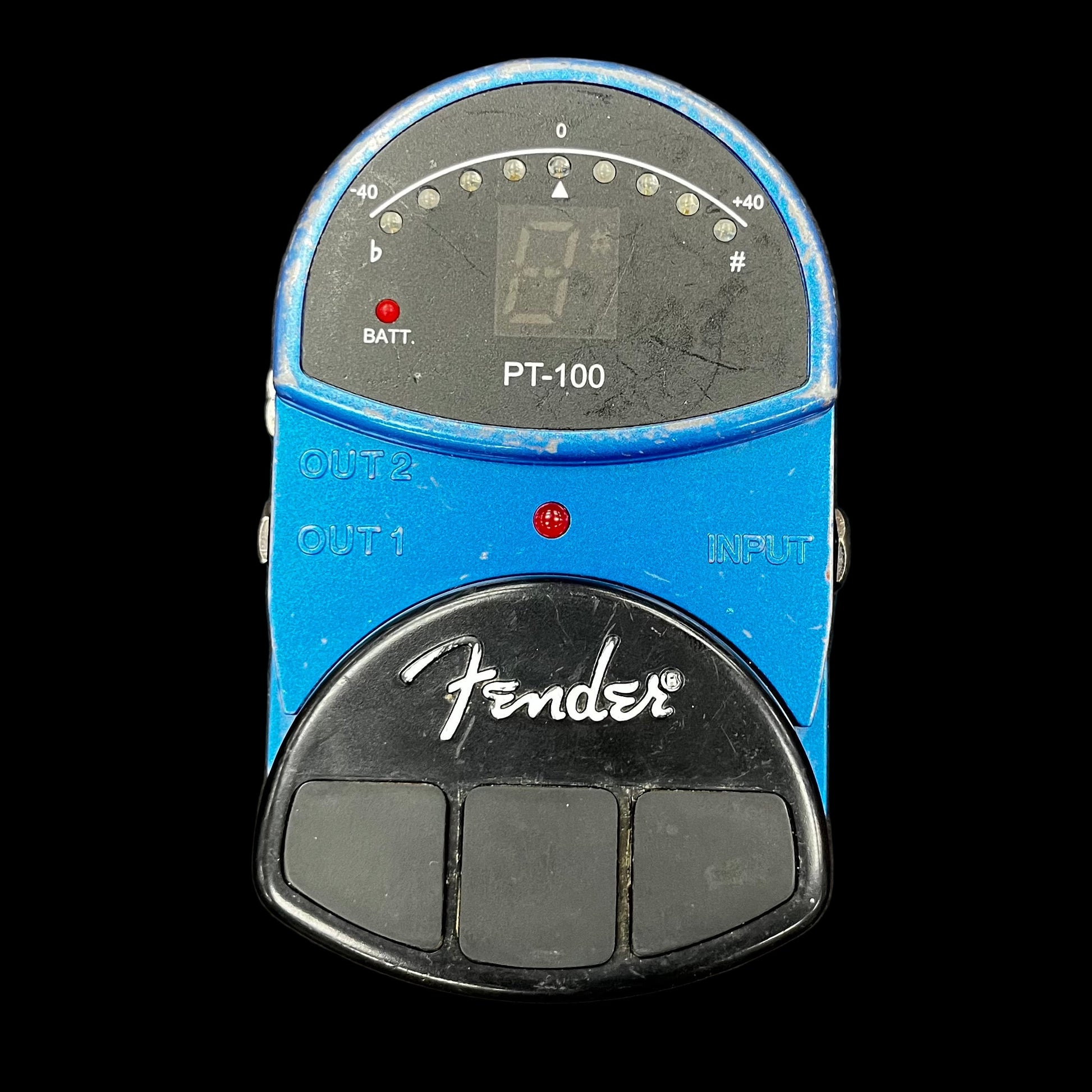 Top of Used Fender PT-100 Tuner Pedal TFW2490