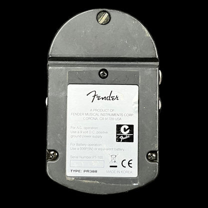 Bottom of Used Fender PT-100 Tuner Pedal TFW2490