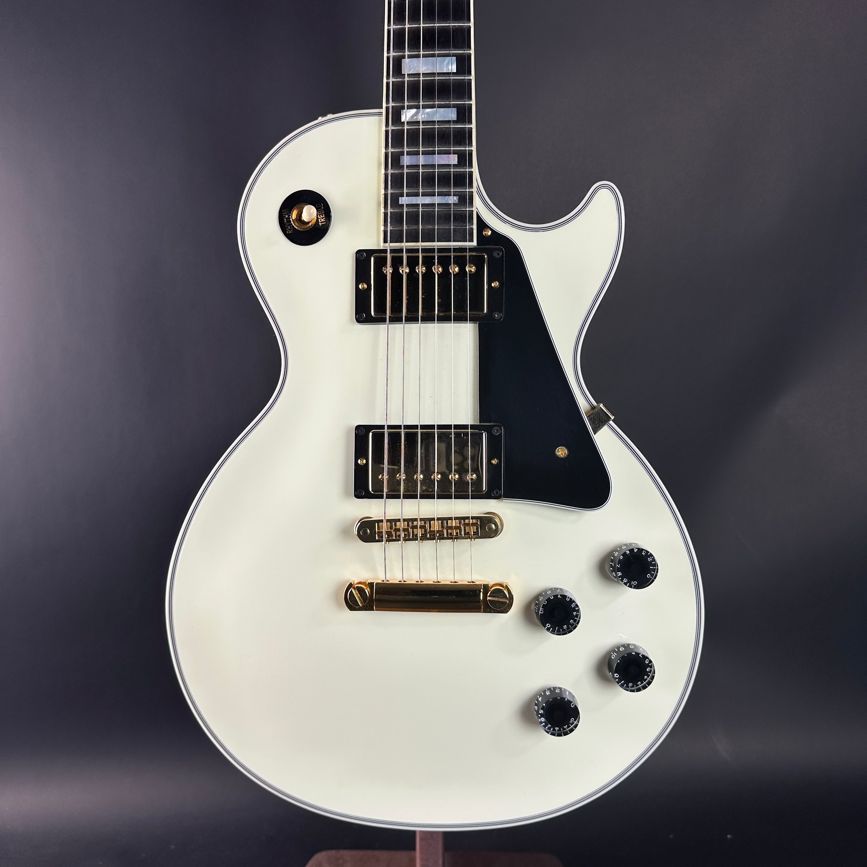 Used 2022 Gibson Custom Shop Les Paul Custom Alpine White w/case