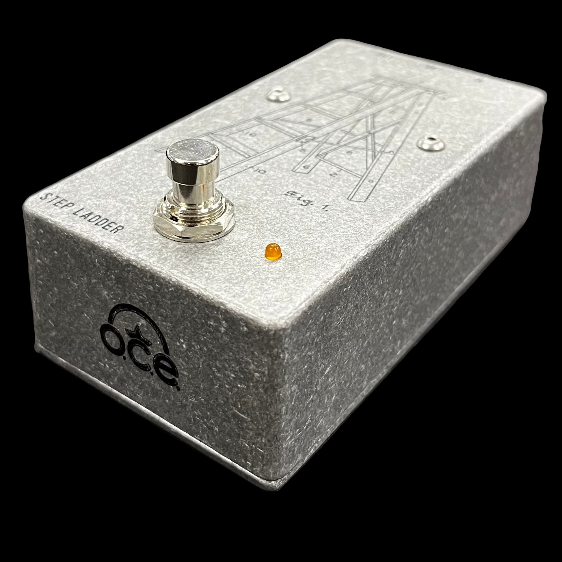 Side of Used O.C.E. Pedals Step Ladder Octave Up Pedal TFW2493