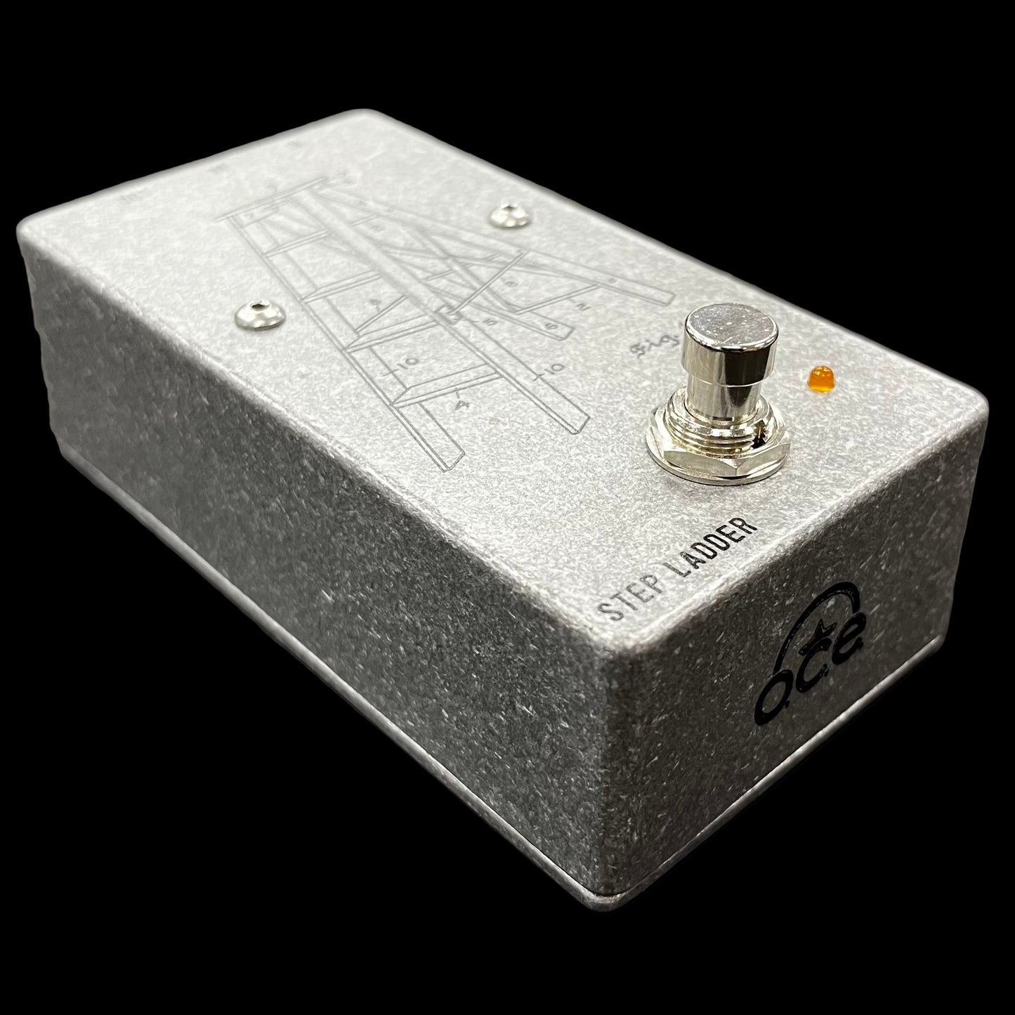 Side of Used O.C.E. Pedals Step Ladder Octave Up Pedal TFW2493