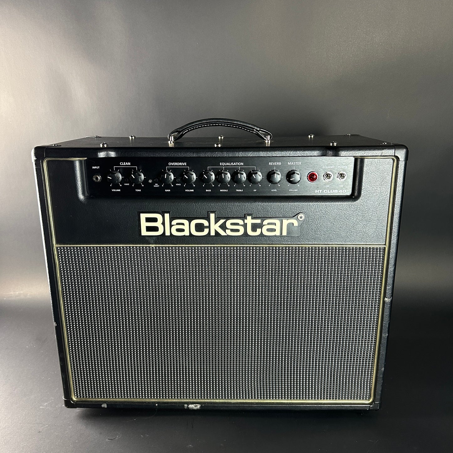 Blackstar guitar amplifier on a gray background