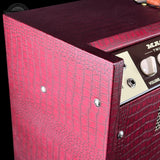 Back angle of Magnatone TSG Exclusive Twilighter Stereo Red Croc/White 2X12 Tube Amp Combo.