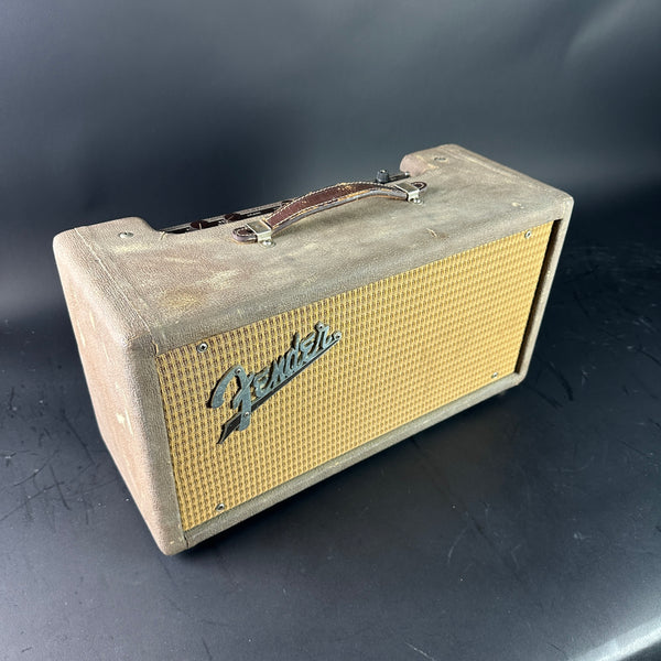 Top of Vintage Fender Reverb Tank Brown.