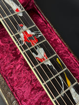 Inlay on Taylor 2025 Namm Custom #41 Grand Pacific Aquamarine Koi Motif.