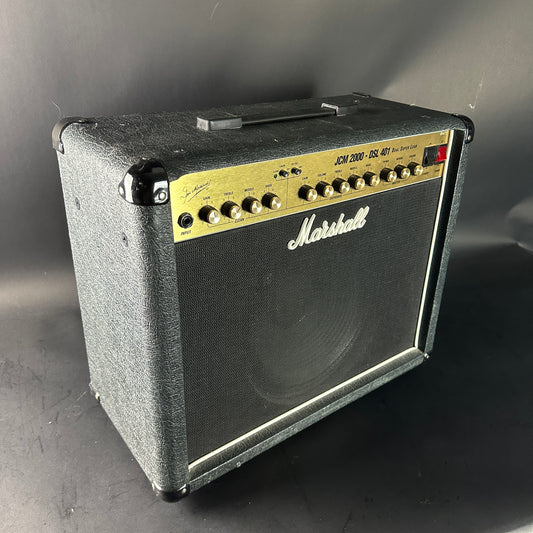 Marshall guitar amplifier on a gray background