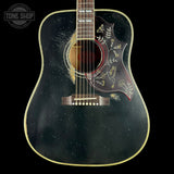 Front of Gibson Custom Shop Dealer Select 1960 Hummingbird Ebony Murphy Lab Heavy Aged.