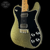 Front angle of Used Gregg Deluxe T-Style Gold Sparkle.