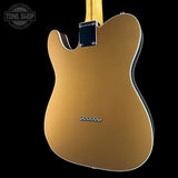 Back angle of Used 2023 Fender JV Modified 60s Custom Telecaster Firemist Gold.