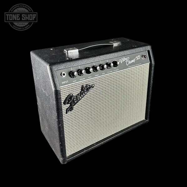 Fender amplifier on a black background with 'Tone Shop' logo.