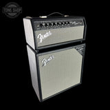 Fender guitar amplifier on a black background with 'Tone Shop' logo.
