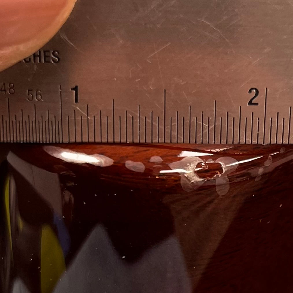 Ding on back of Used 2022 PRS S2 McCarty Quilt Livingston Lemondrop w/bag TFW2483