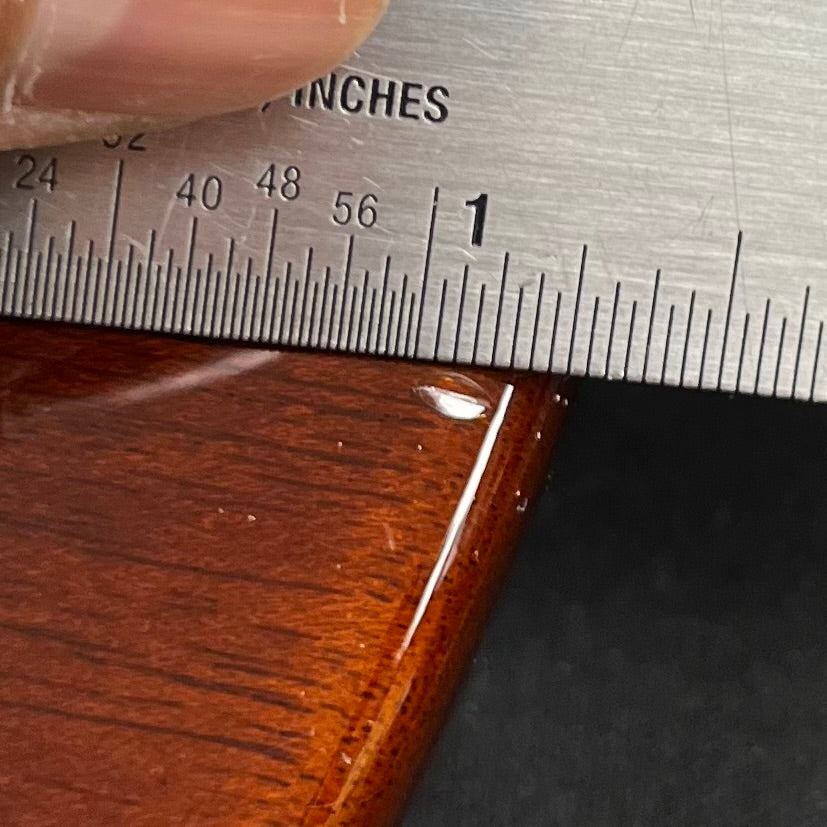 Ding on back of Used 2022 PRS S2 McCarty Quilt Livingston Lemondrop w/bag TFW2483