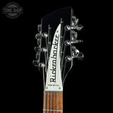 Headstock of Used 2024 Rickenbacker 330/12 Jetglo.