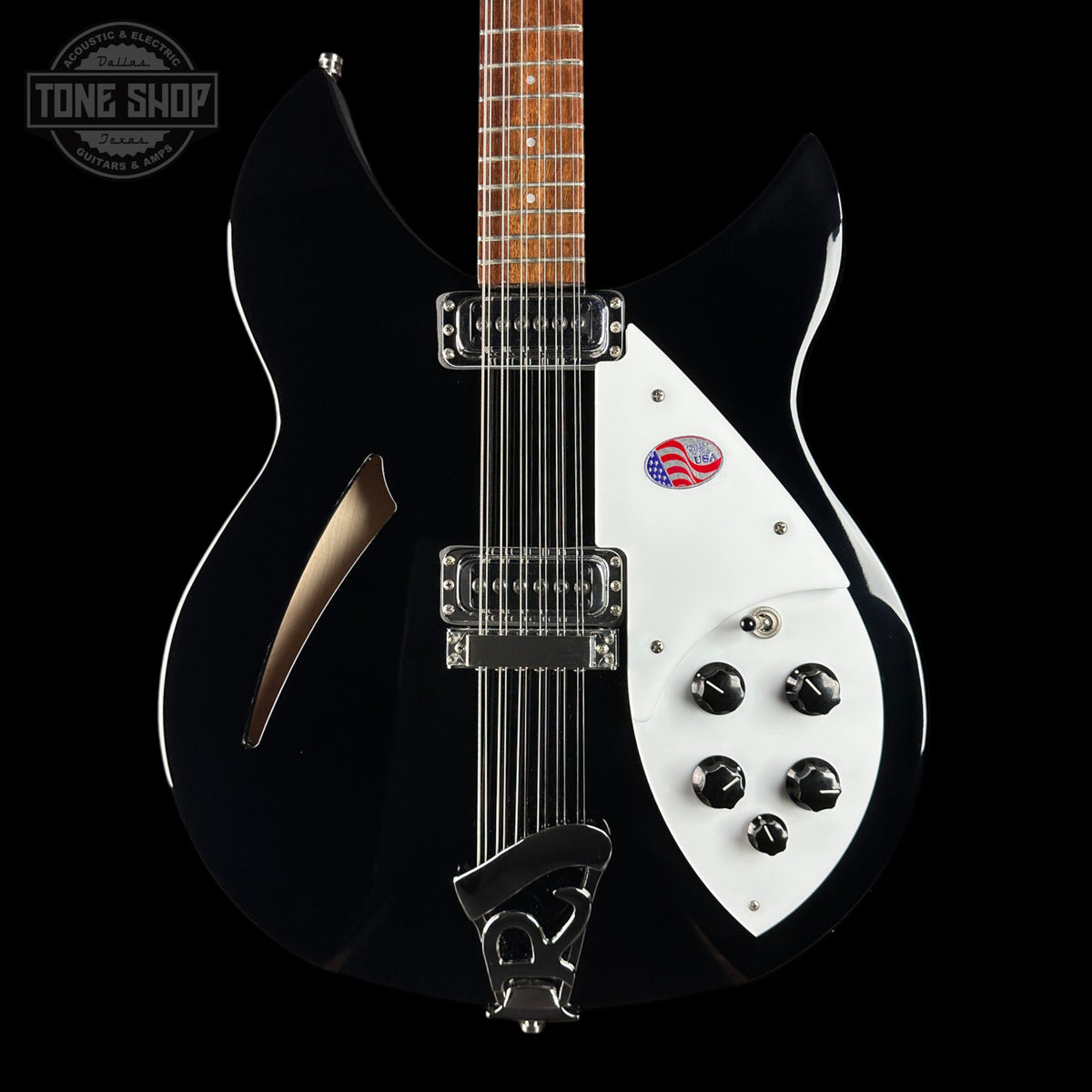 Front of Used 2024 Rickenbacker 330/12 Jetglo.