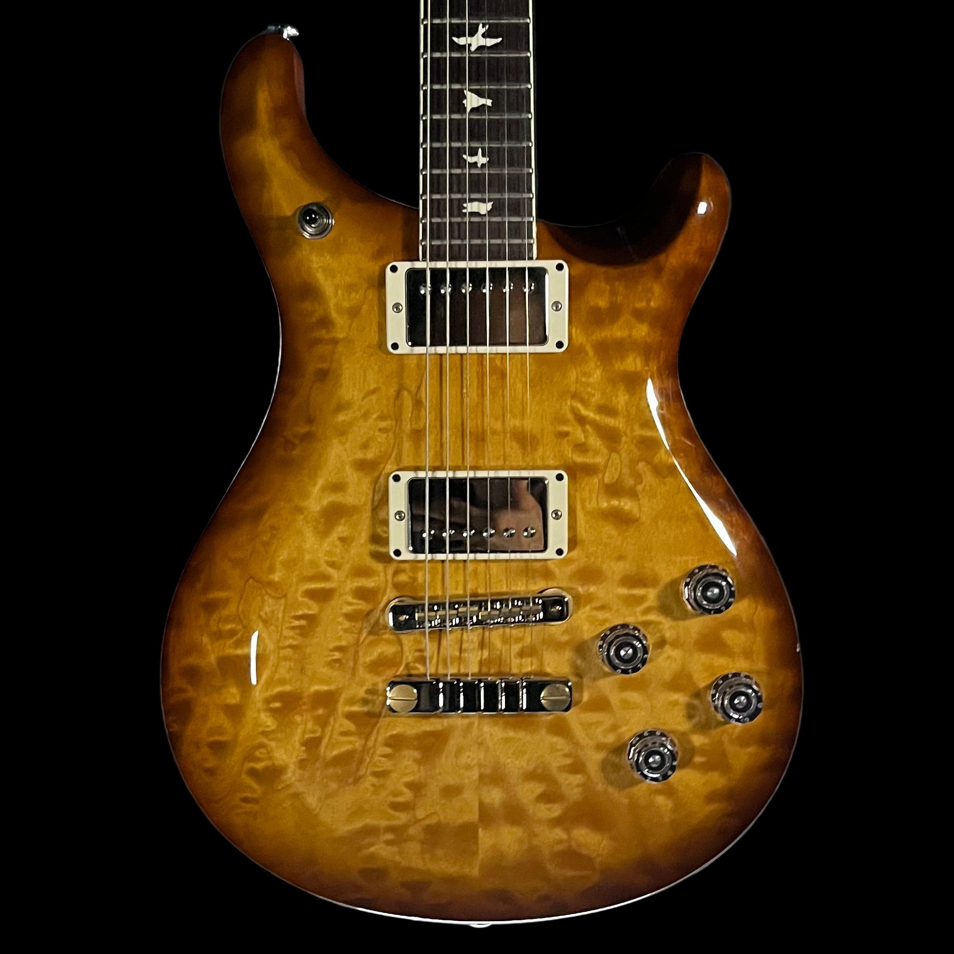 Front of Used 2022 PRS S2 McCarty Quilt Livingston Lemondrop w/bag TFW2483