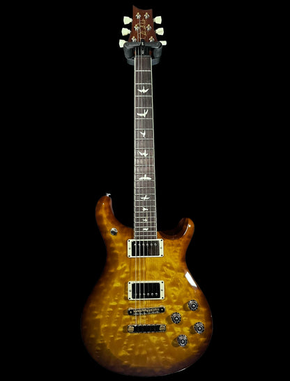 Full front of Used 2022 PRS S2 McCarty Quilt Livingston Lemondrop w/bag TFW2483