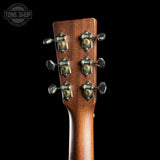 Back of headstock of Martin OM-21 Ambertone.