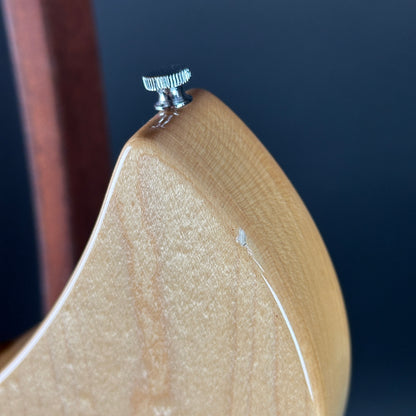 Ding on horn of Used 2000 Rickenbacker Rose Morris 1997 Reissue Mapleglo.