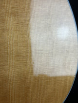 Close-up of fabric with brown and beige color swatches