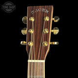 Guitar headstock with 'Tiger' branding on a black background