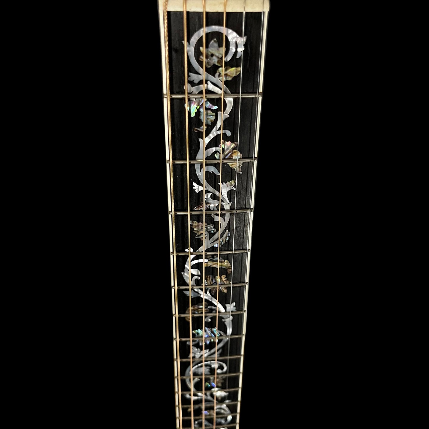 Fret board of Used Gibson Custom Shop J-185 Rick's Custom 1 of 1 w/Case TFW2550