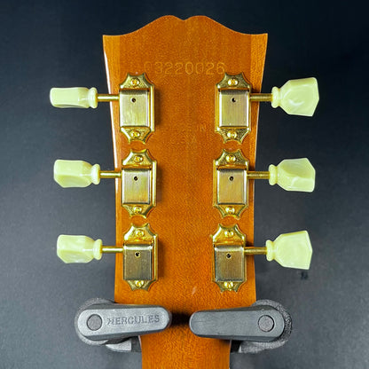 Back of headstock of Used Gibson Custom Shop J-185 Rick's Custom 1 of 1 w/Case TFW2550