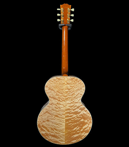 Full back of Used Gibson Custom Shop J-185 Rick's Custom 1 of 1 w/Case TFW2550