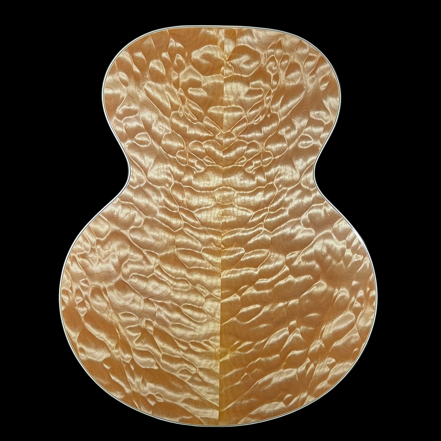 Back of Used Gibson Custom Shop J-185 Rick's Custom 1 of 1 w/Case TFW2550