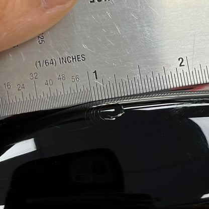 Ding on front edge of Used Fender Custom Shop Stratocaster 1 of 1 Maple Top Sunburst w/Case TFW2549