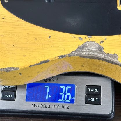 Digital scale displaying weight