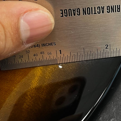 Ding on front of Used Fender Custom Shop Stratocaster 1 of 1 Maple Top Sunburst w/Case TFW2549