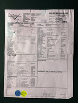 Document with text and checkboxes on a black background