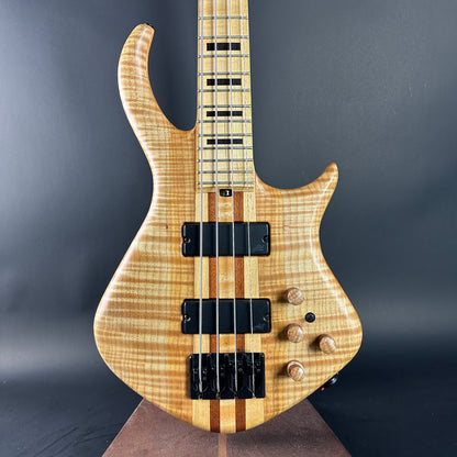 Front of Used 2022 Warrior 4 String Neck Thru Dran Michael.